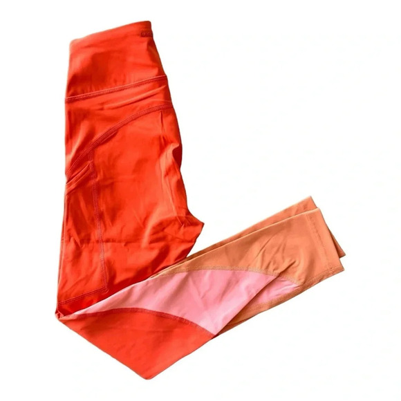 Outdoor Voices 7/8 Leggings Zoom Sunstone Paprika Peach Orange Women’s Sz S NWT - Picture 13 of 15